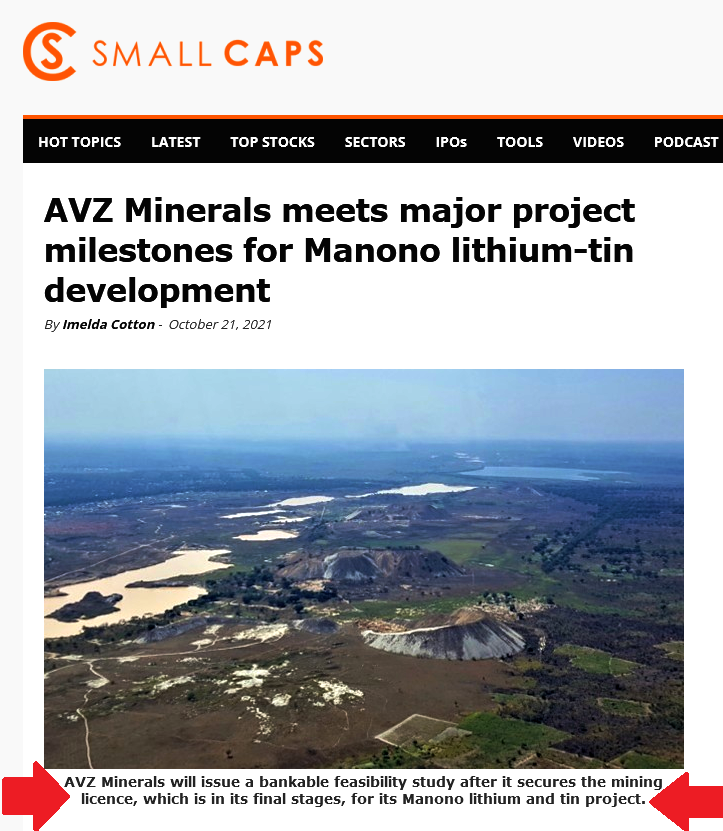 AVZ Minerals meets major project milestones.png
