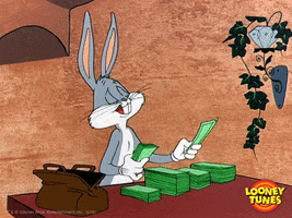 BUGS  BUNNY counting out money.gif