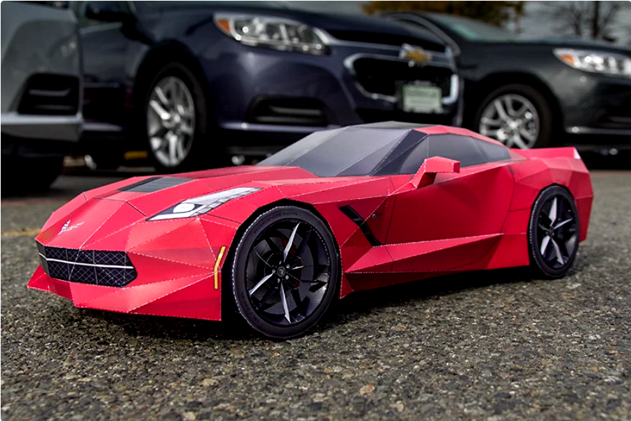 'Vette - Papercraft Sports Car.png