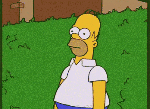 Homer Disappears Into A Hedge GIF - Homer Simpson Homer Disappears -  Discover & Share GIFs