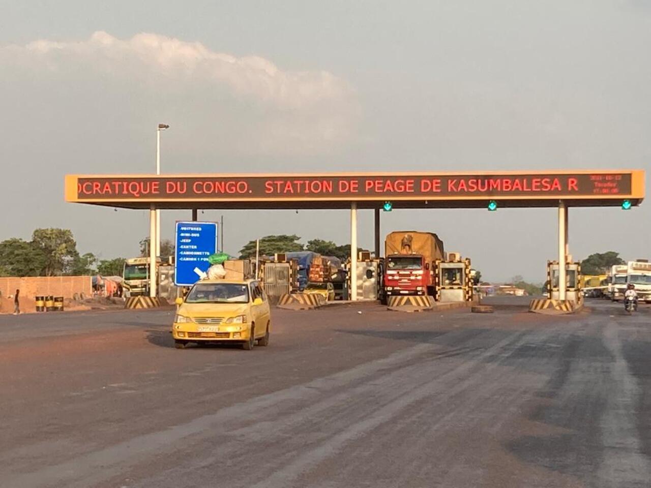 The Kasumbalesa toll station, in the DRC.