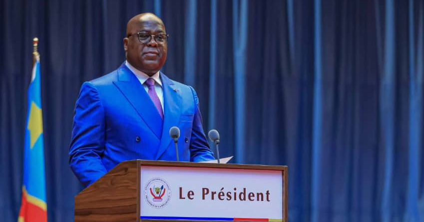 Photo Third rights#President Félix Tshisekedi facing the new civil and military magistrates