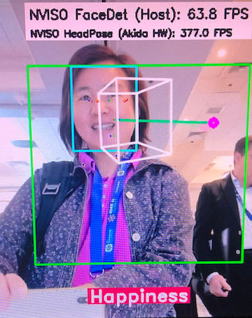 Face feature detection at the BrainChip booth