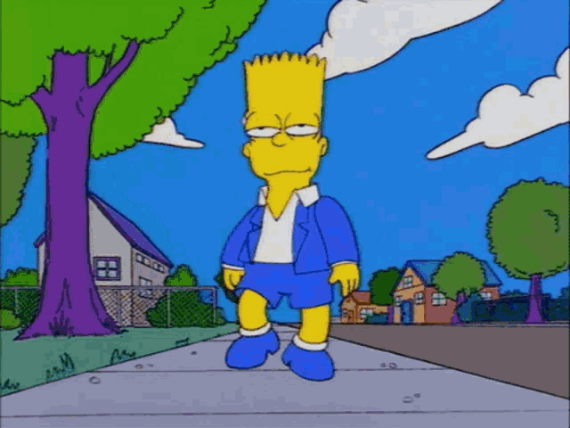 The Simpsons Strut GIF - The Simpsons Strut Bart Simpson - Discover & Share  GIFs