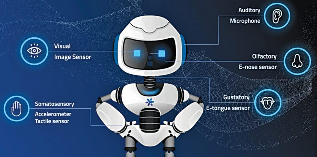 The 5 sensor modalities