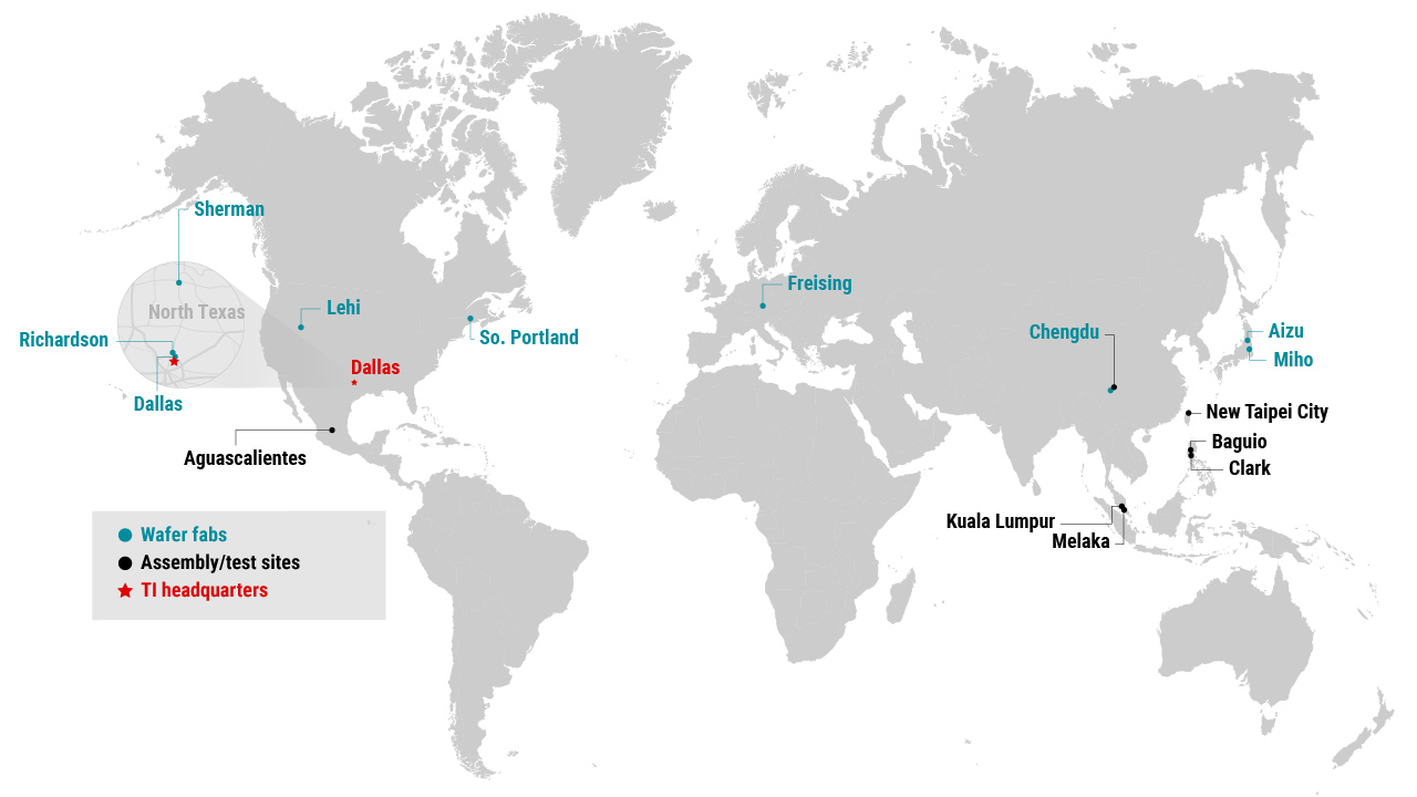 manufacturing site maps