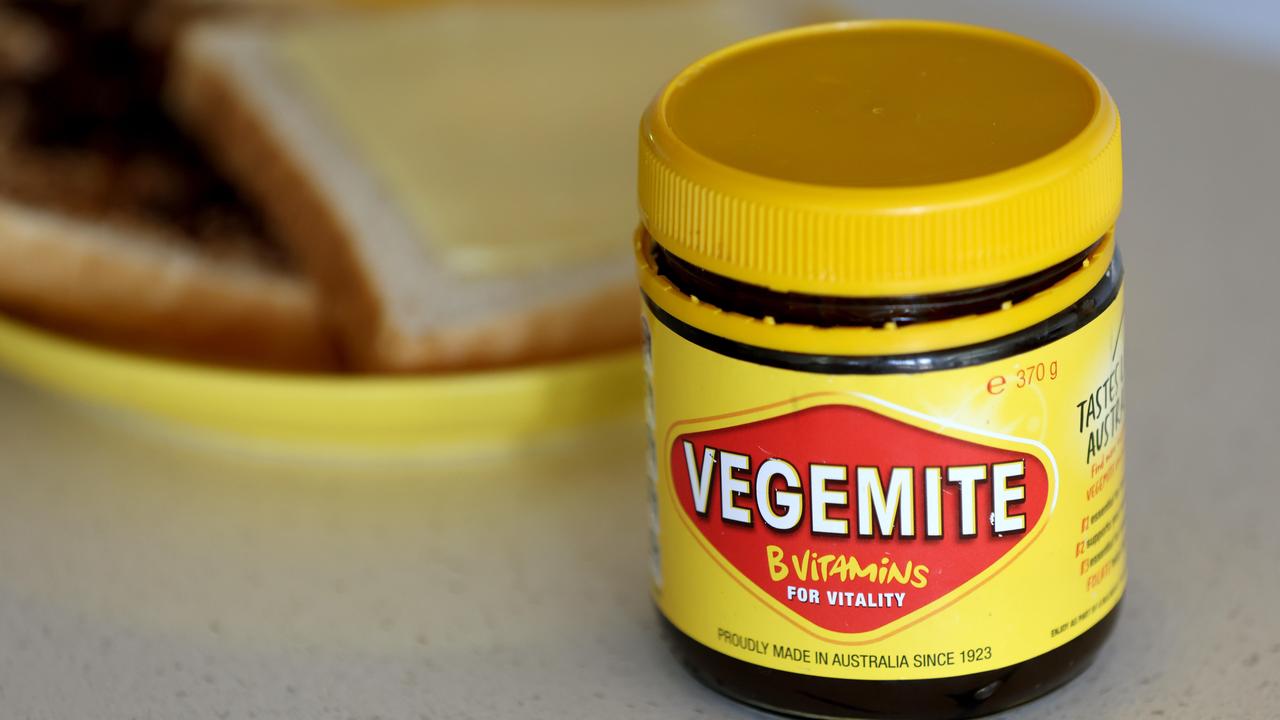 Today’s Vegemite packaging looks a little different from the 1940s. Picture: Damian Shaw/NCA NewsWire