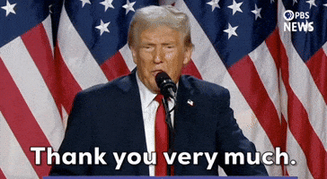 Donald Trump Thank You GIF by PBS News Donald Trump Thank You GIF by PBS News