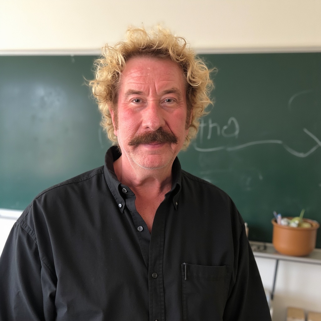 Steve Harbour in front of chalk board Steve Harbour in front of chalk board